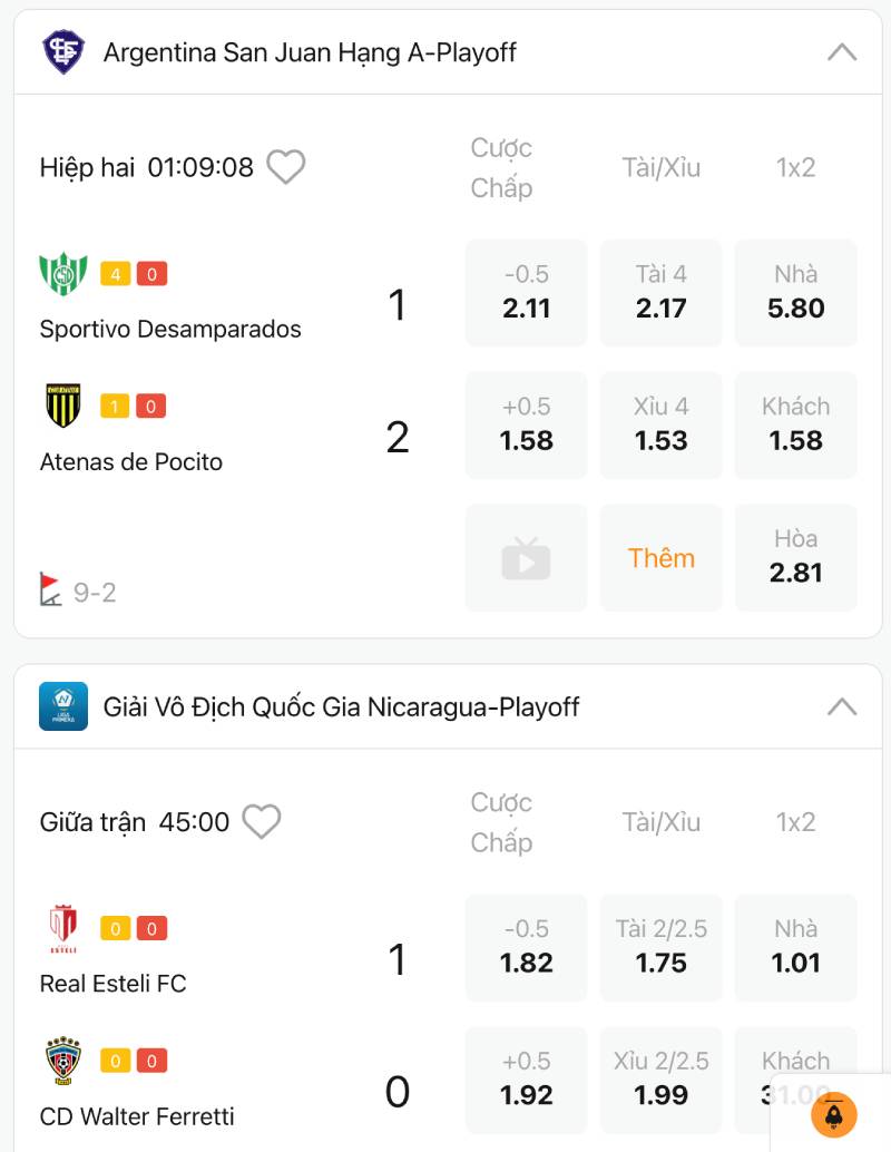 Chọn giải đấu phù hợp với tài hiệp hai