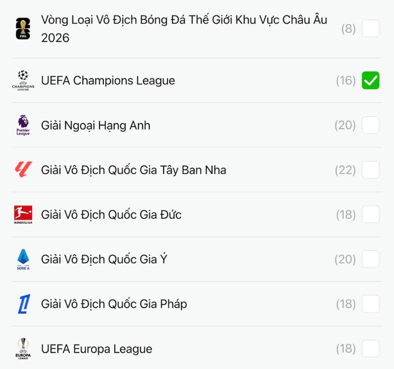 Bí Quyết Bắt Kèo Tài Xỉu Hiệu Quả Từ Bet Thủ Cao Tay 5 Đặc điểm từng giải đấu