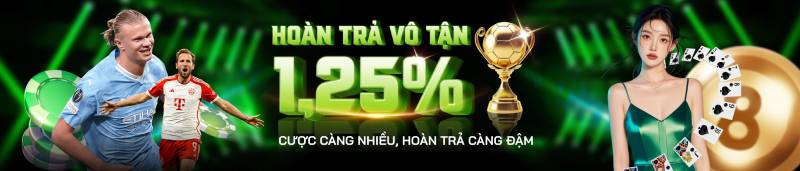 Khuyến Mãi Thể Thao Kong88 - Tặng Tiền Miễn Phí Cho Người Chơi 4 Hoàn trả thể thao lên đến 1.25% hằng ngày