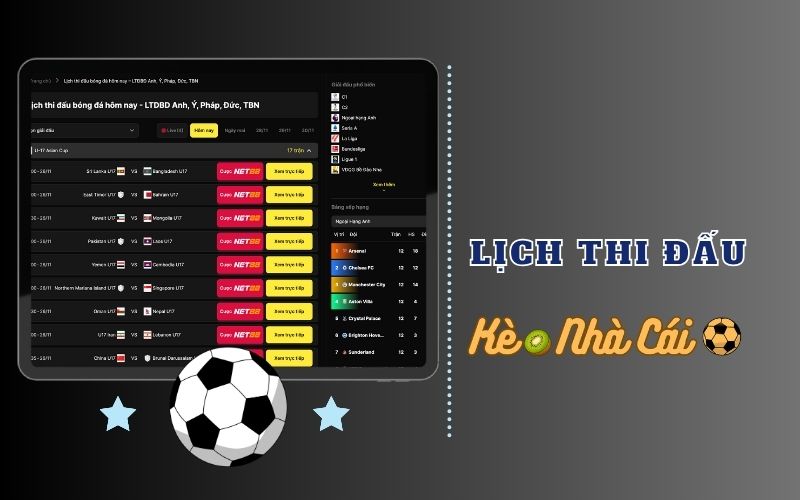 Lịch thi đấu 1 Lịch thi đấu là gì?